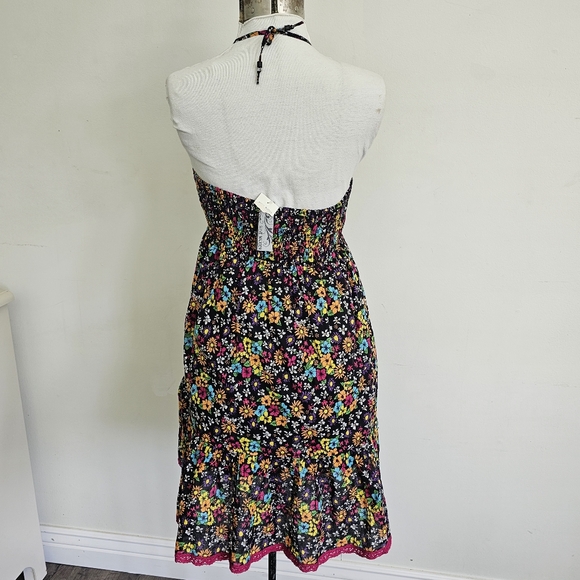 Steve Madden floral black dress size M - Picture 5 of 6